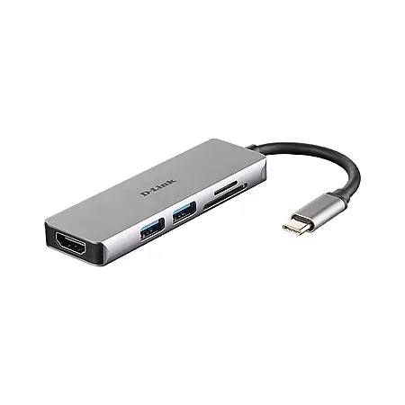 D-Link DUB-M530 Type-C 5’i 1 Arada HDMI Görüntü Aktarım ve SD/MicroSD Kart Okuyucu Adaptör - 2