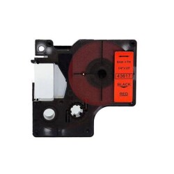 Dymo 43617 Replacement Red/Black D1 Replacement Tape 6mm x 7m - Dymo