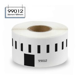 Dymo LW-99012 Equivalent Wide Address Label 260 Label/Roll 36mm x 89mm - Dymo