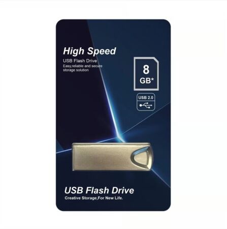Elba 8 GB USB 2.0 Metal Flash Bellek - 1