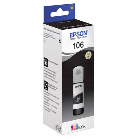 Epson 106-C13T00R140 Foto Siyah Orijinal Mürekkep - 1