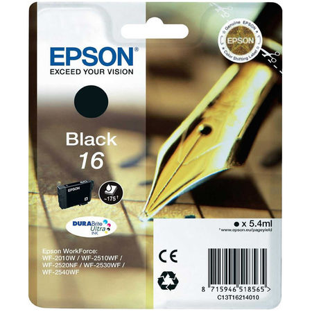 Epson 16-T1621-C13T16214020 Siyah Orijinal Kartuş - 2