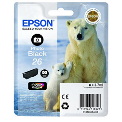 Epson 26-T2611-C13T26114020 Photo Black Original Cartridge - Epson
