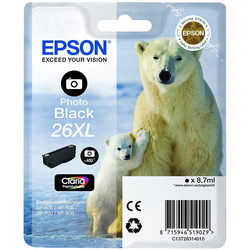 Epson 26XL-T2631-C13T26314020 Foto Siyah Orjinal Kartuş - Epson