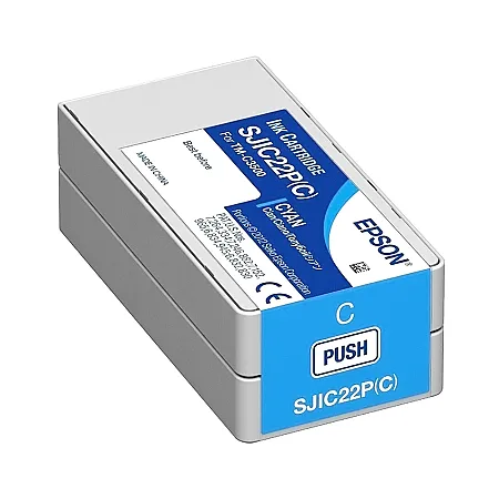 Epson ColorWorks C3500 SJIC22P C33S020602 Mavi Orijinal Kartuş - 1
