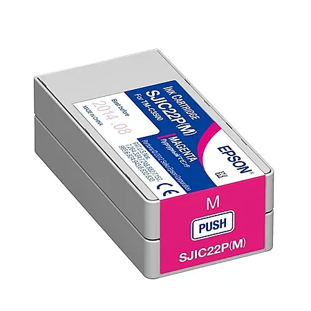 Epson ColorWorks C3500 SJIC22P C33S020603 Kırmızı Orijinal Kartuş - 1