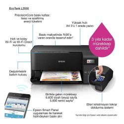 Epson Eco Tank L3550 Mürekkep Tanklı Fonksiyonlu Yazıcı - 2