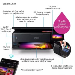 Epson EcoTank L8180 A3 C11CJ21402 Mürekkep Tanklı Fonksiyonlu Yazıcı - 13