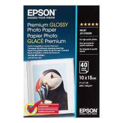 Epson Premium Parlak Fotoğraf Kağıdı - 10x15cm - 40 yaprak 255 g-m2 - Epson