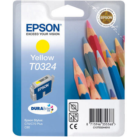 Epson T0324-C13T03244020 Sarı Orjinal Kartuş - 1