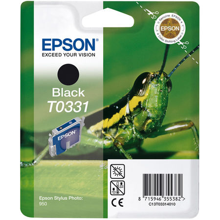 Epson T0331-C13T03314020 Siyah Orjinal Kartuş - 1