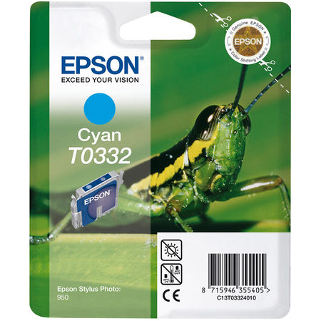 Epson T0332-C13T03324020 Mavi Orjinal Kartuş - 1