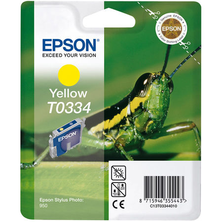 Epson T0334-C13T03344020 Sarı Orjinal Kartuş - 1