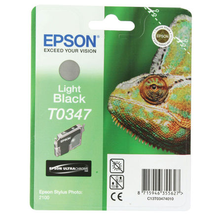 Epson T0347-C13T03474020 Açık Siyah Orjinal Kartuş - 1