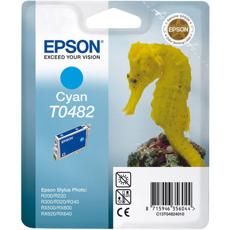 Epson T0482-C13T04824020 Mavi Orjinal Kartuş - 1