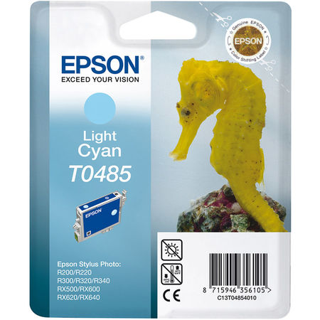 Epson T0485-C13T04854020 Açık Mavi Orjinal Kartuş - 1