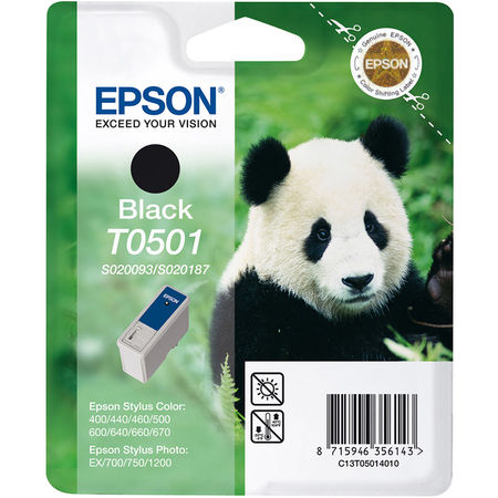 Epson T0501-C13T05014020 Siyah Orjinal Kartuş - 1