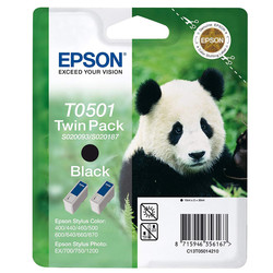 Epson T0501-C13T05014220 Siyah Orjinal Kartuş 2Li Paketi - 2