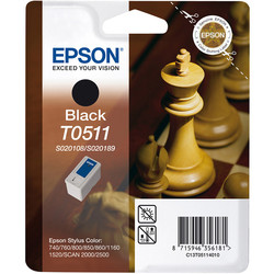 Epson T0511-C13T05114020 Siyah Orjinal Kartuş - 2