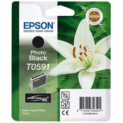 Epson T0591-C13T05914020 Foto Siyah Orjinal Kartuş - 1