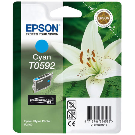Epson T0592-C13T05924020 Mavi Orjinal Kartuş - 1