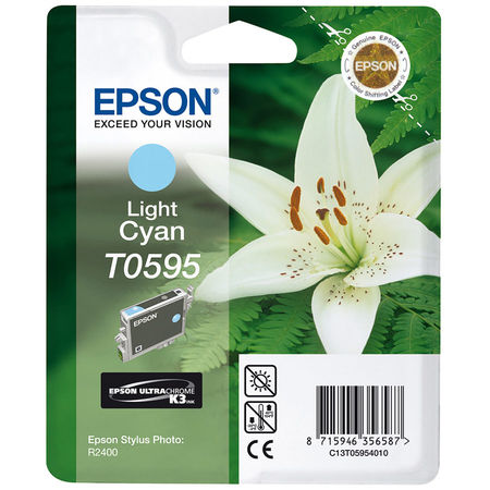 Epson T0595-C13T05954020 Açık Mavi Orjinal Kartuş - 1