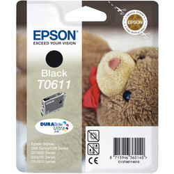 Epson T0611-C13T06114020 Siyah Orjinal Kartuş - Epson