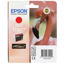 Epson T0877-C13T08774020 Kırmızı-Red Orjinal Kartuş - Epson