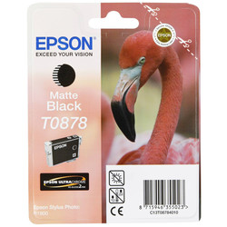 Epson T0878-C13T08784020 Mat Siyah Orjinal Kartuş - 1