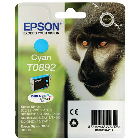 Epson T0892-C13T08924020 Mavi Orjinal Kartuş - 1