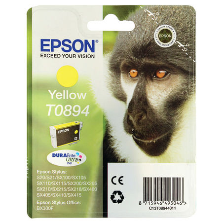 Epson T0894-C13T08944020 Sarı Orjinal Kartuş - 1