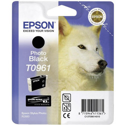 Epson T0961-C13T09614020 Siyah Orjinal Kartuş - Epson