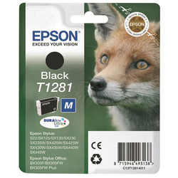 Epson T1281-C13T12814020 Siyah Orjinal Kartuş - 1