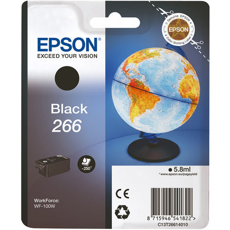 Epson T266-C13T26614010 Siyah Orjinal Kartuş - 1
