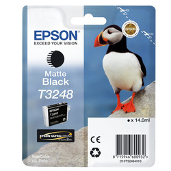 Epson T3248-C13T32484010 Mat Siyah Orjinal Kartuş - 1