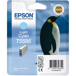 Epson T5595-C13T55954020 Açık Mavi Orjinal Kartuş - Epson