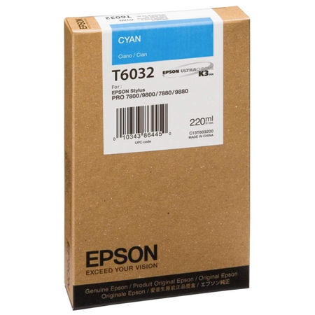 Epson T6032-C13T603200 Mavi Orjinal Kartuş - 1
