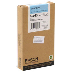 Epson T6035-C13T603500 Açık Mavi Orjinal Kartuş - 1