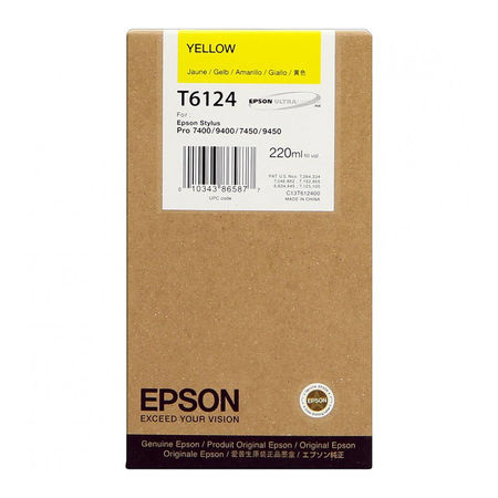 Epson T6124-C13T612400 Sarı Orjinal Kartuş - 2