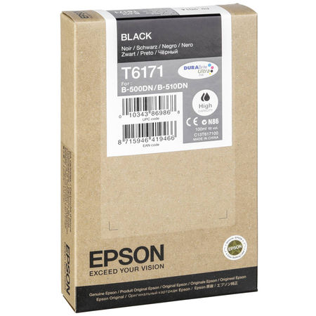 Epson T6171-C13T617100 Siyah Orjinal Kartuş Yüksek Kapasiteli - 1