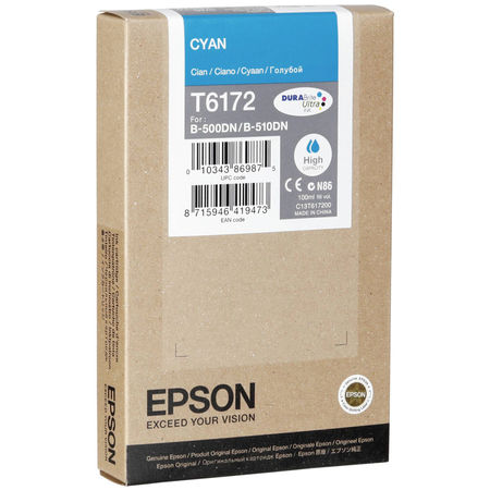 Epson T6172-C13T617200 Mavi Orjinal Kartuş Yüksek Kapasiteli - 1