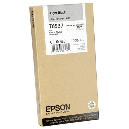Epson T6537-C13T653700 Açık Siyah Orjinal Kartuş - 1