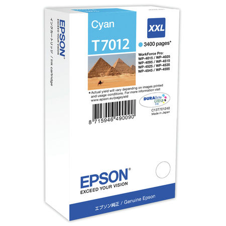 Epson T7012XXL-C13T70124010 Mavi Orjinal Kartuş - 1