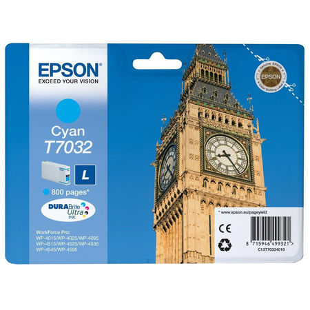 Epson T7032-C13T70324010 Mavi Orjinal Kartuş - 1