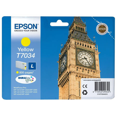 Epson T7034-C13T70344010 Sarı Orjinal Kartuş - 1