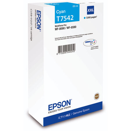 Epson T7542-C13T754240 Mavi Orjinal Kartuş Ekstra Yüksek Kapasiteli - 2