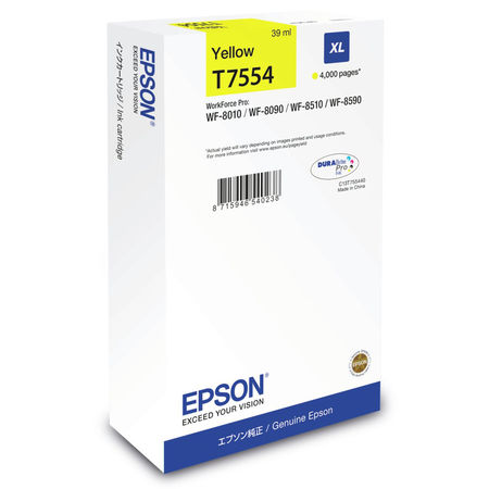 Epson T7554-C13T755440 Sarı Orjinal Kartuş Yüksek Kapasiteli - 1