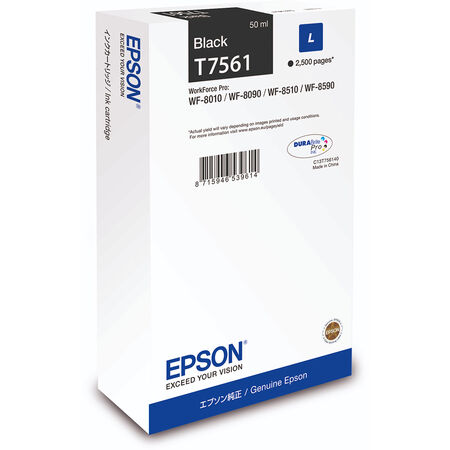 Epson T7561-C13T756140 Siyah Orjinal Kartuş - 1