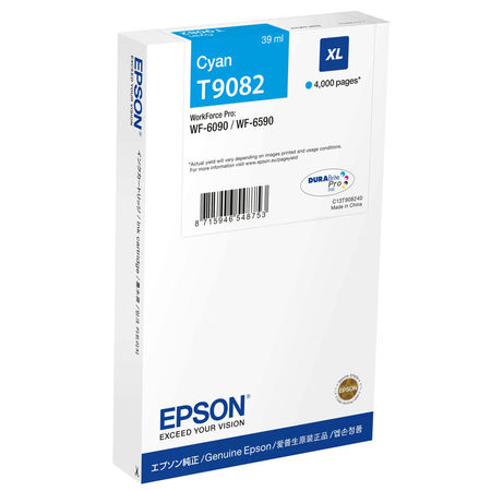 Epson T9082-C13T908240 Mavi Orjinal Kartuş - 1