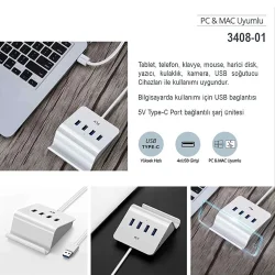 Fly 3408-01 USB Çoğaltıcı - 2